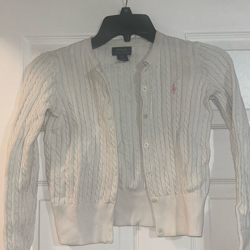 Ralph Lauren off white cardigan